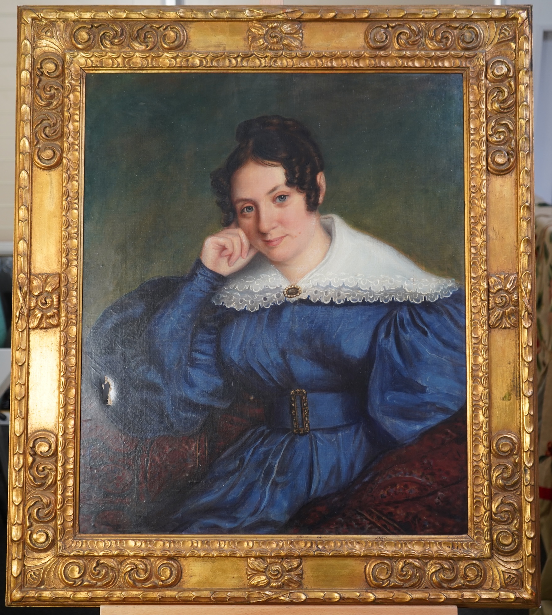 William Scott, 19th century, A pair of Bickersteth family portraits, probably a husband and wife